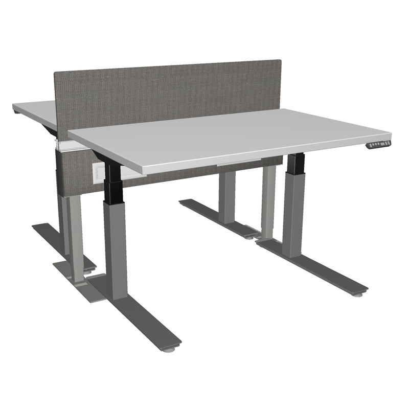 Height Adjustable Benching Stations With Beam - Image 1