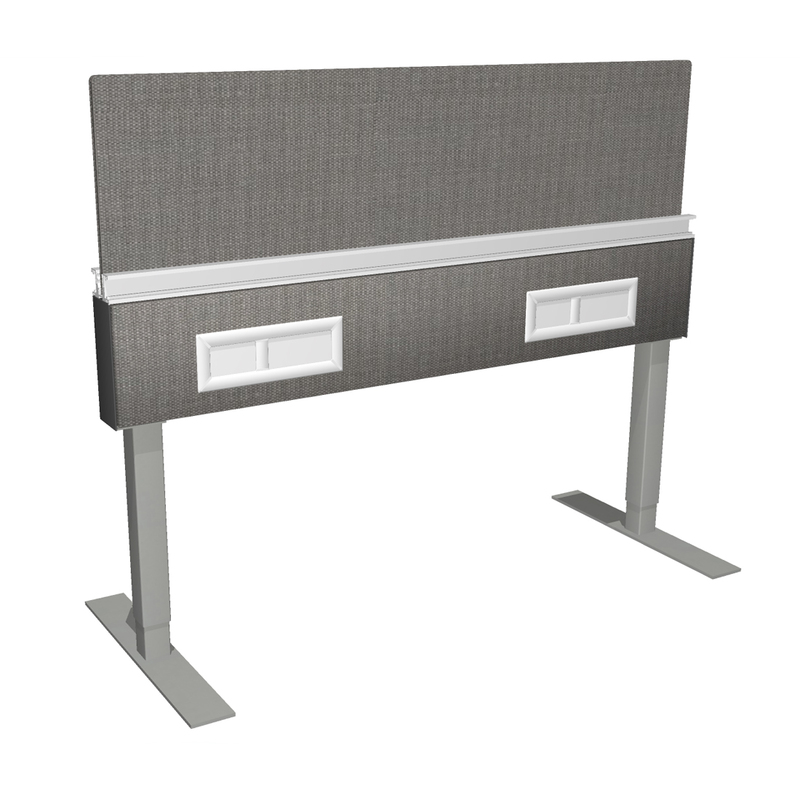 Height Adjustable Benching Stations With Beam - Thumbnail 2
