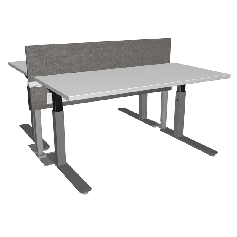 Height Adjustable Benching Stations With Beam - Image 1