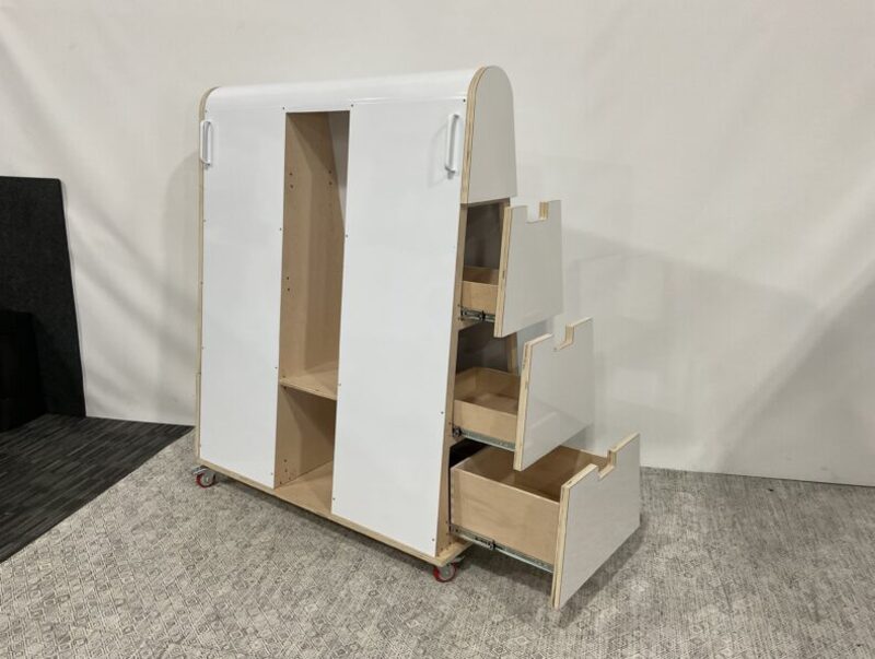 Mobile Whiteboard With Storage - Thumbnail 3