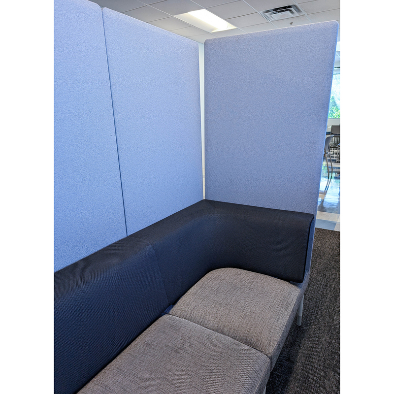 Public Office Landscape Privacy High Back Sofa - Thumbnail 4