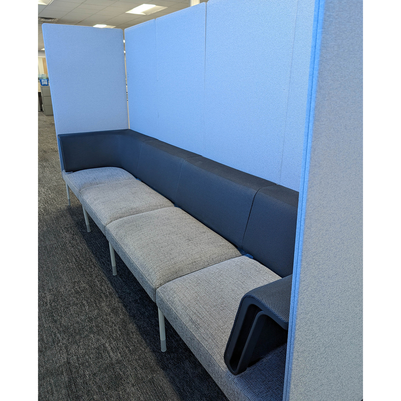Public Office Landscape Privacy High Back Sofa - Thumbnail 3