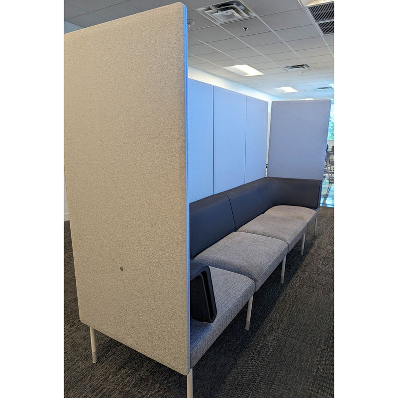 Public Office Landscape Privacy High Back Sofa - Thumbnail 2