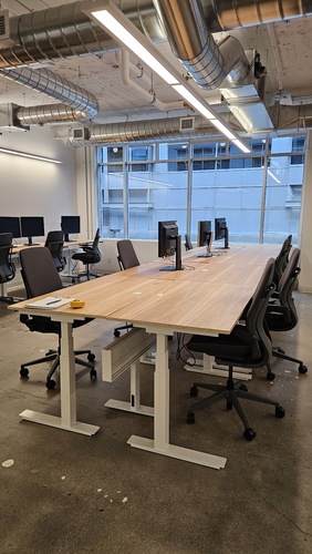 54x30 Height Adjustable Table w/ Power Beam - Thumbnail 3