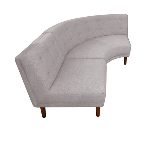 Rounded Retro Section Curved Sofa - Image 1