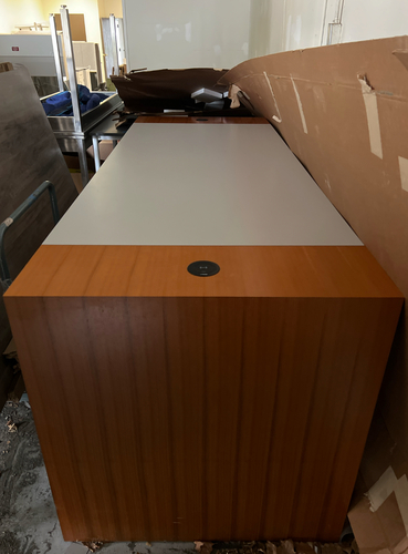 Bar Height Collaboration Table with Power Module & Wireless Phone Charging - Thumbnail 3