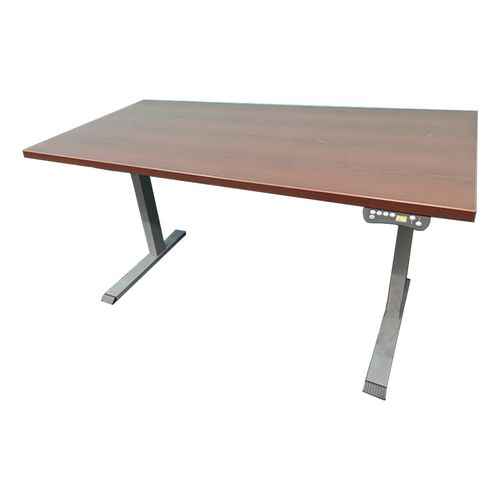 60x30 Sit Stand Desk - Walnut - Image 1