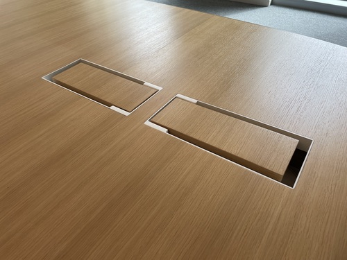 13.1' Large Oval Meeting Room Table - Thumbnail 4