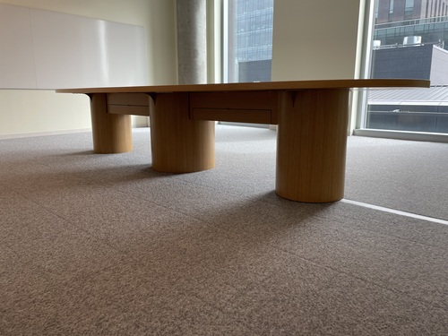 13.1' Large Oval Meeting Room Table - Thumbnail 3