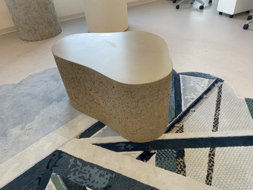 Living Room Concrete Coffee Table - Thumbnail 2