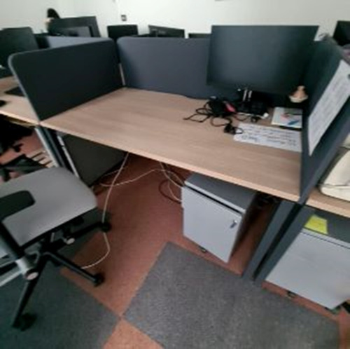 Work Table w/ Square Metal Legs - Thumbnail 2