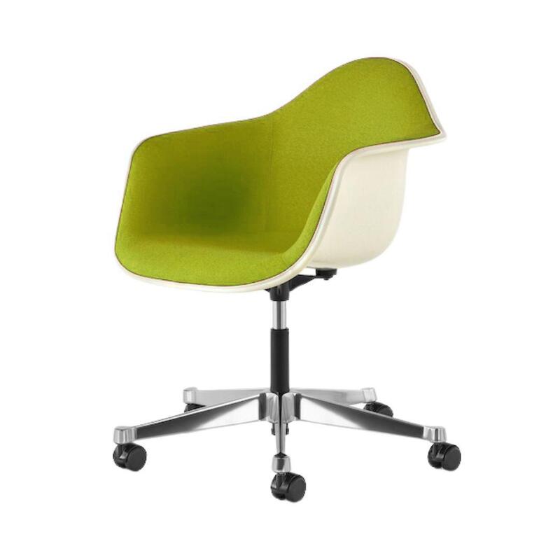 Eames Upholstered Molded Plastic Task Armchair - Image 1