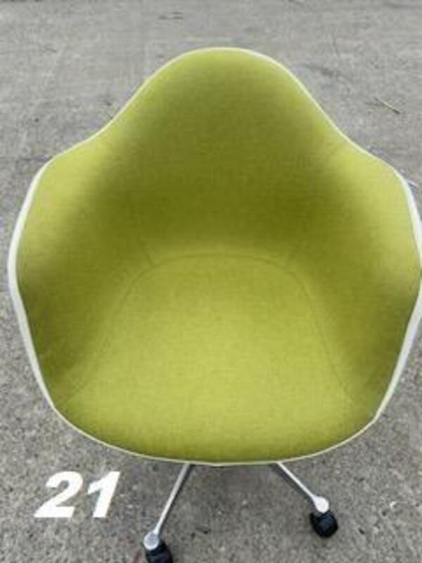 Eames Upholstered Molded Plastic Task Armchair - Thumbnail 2