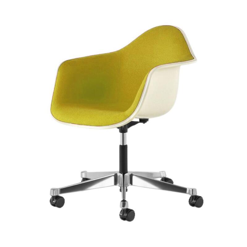 Eames Upholstered Molded Plastic Task Armchair - Image 1