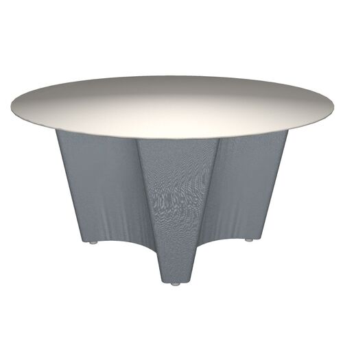 Modular Small Round Top with Upholstered Tapered Base - Image 1