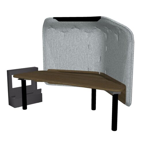 Flex 120 Straight Desk Height w/ Wrap - Thumbnail 2