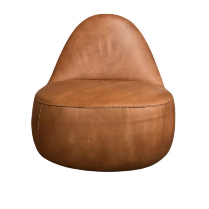 Leather Mitt Lounge Chair - Image 1