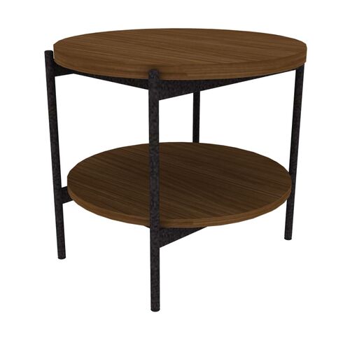 Poet Round Side Table - Metal Legs - Image 1