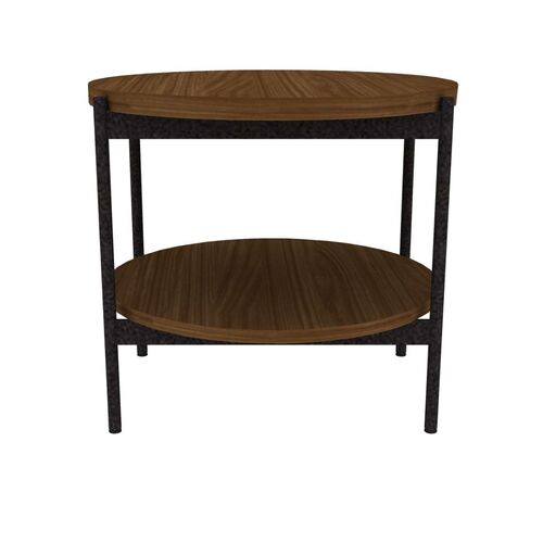 Poet Round Side Table - Metal Legs - Thumbnail 2