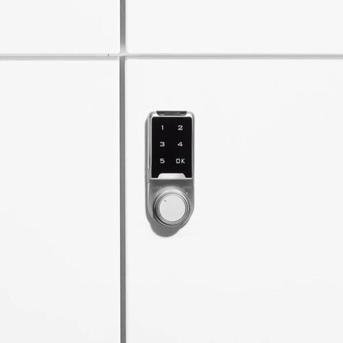  Stash 6-Door Locker, Digital, White - Thumbnail 5