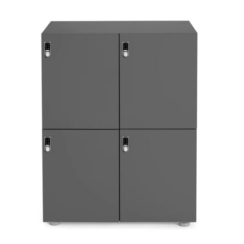 Stash 4-Door Locker, Digital, Charcoal - Thumbnail 2