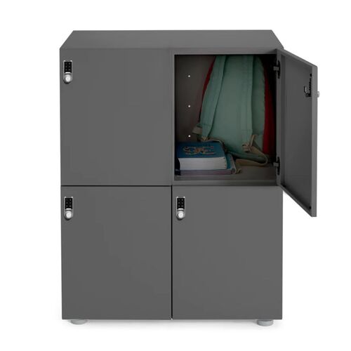 Stash 4-Door Locker, Digital, Charcoal - Thumbnail 4