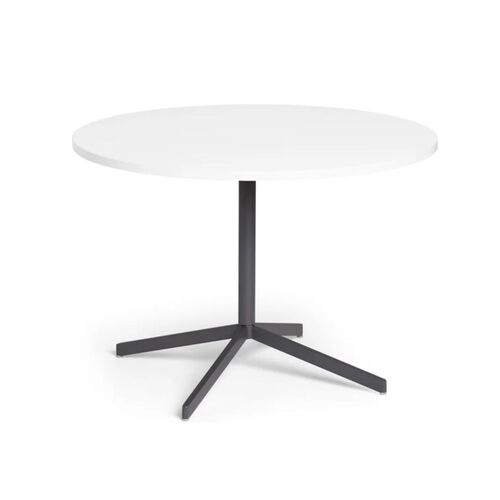 Touchpoint Table, 42 Diameter, Charcoal+White LPL - Image 1