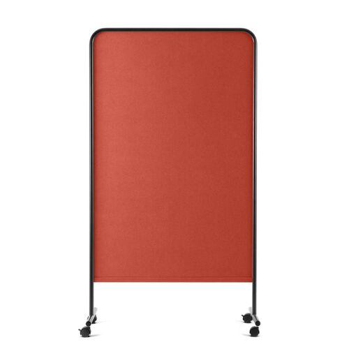 Goal Fabric Pinboard, 39x67H, Black + Brick - Thumbnail 2