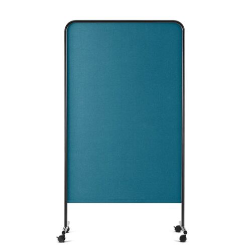 Goal Fabric Pinboard, 39x67H, Black + Teal - Thumbnail 2
