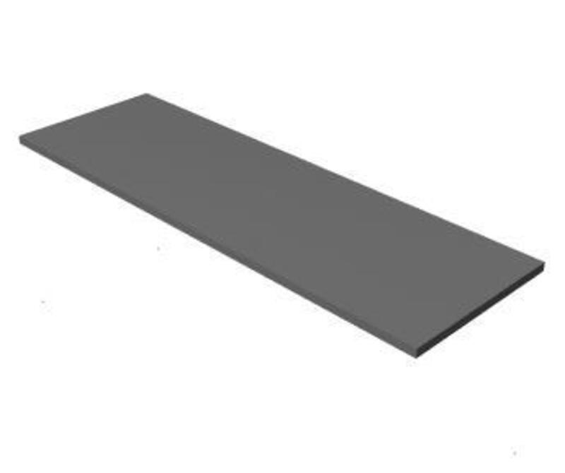 Top-Common, Square edge profile, Laminate, Flush steel front, 18D x 72W - Image 1