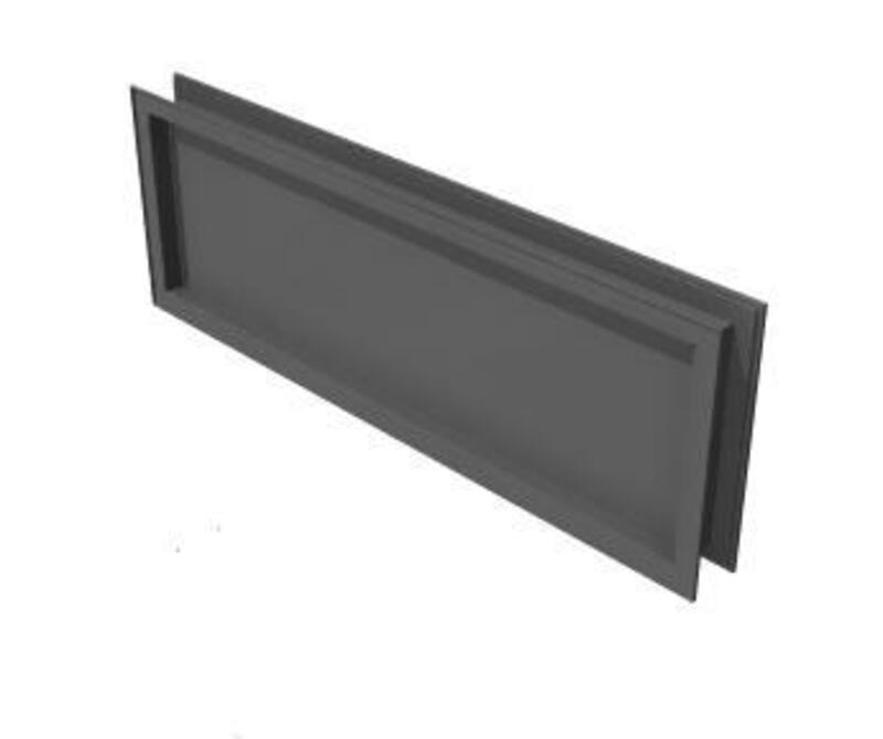 Screen, Panel Top - Square Special width 34 1/2W x 12H 4799 Platinum Metallic 6625 Translucent - Image 1