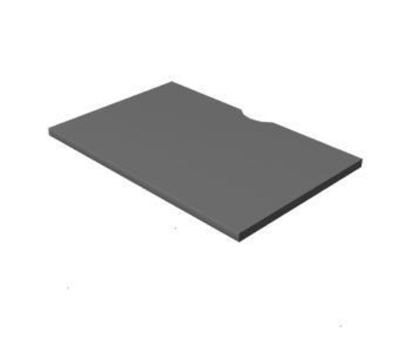 Worksurface-Straight, Plastic edge, Laminate, 1/2 cord drop, 23 1/2D x 36W - Image 1