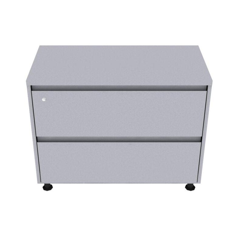 Universal; Lateral file, 2 drawers, Flush steel front, 18D x 36W x 28H - Image 1