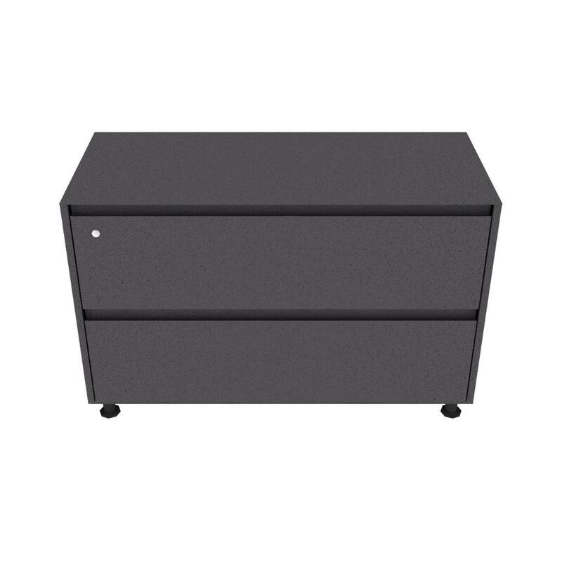Universal; Lateral file, 2 drawers, Flush steel front, 18D x 42W x 28H - Image 1