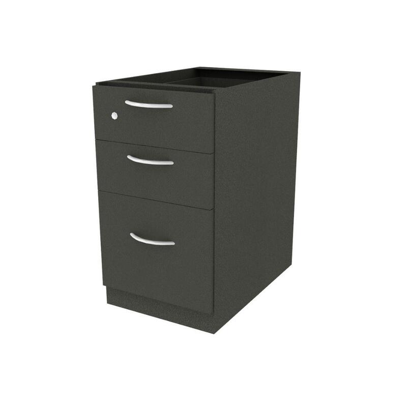 Pedestal-Fixed, 2 box / 1 file, Proud steel front, 23 1/2D x 15W x 27H - Image 1