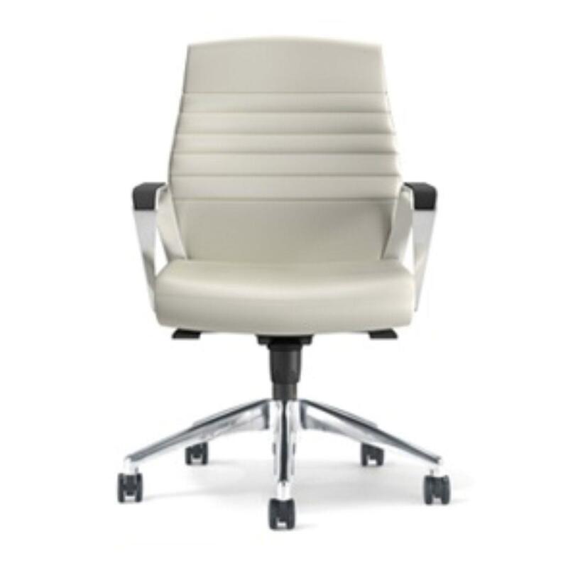 Fino Chair Mid Back, Pneumatic HT Adj, Seat Adj, Tension Lock, Casters, 5 Star Base - Image 1