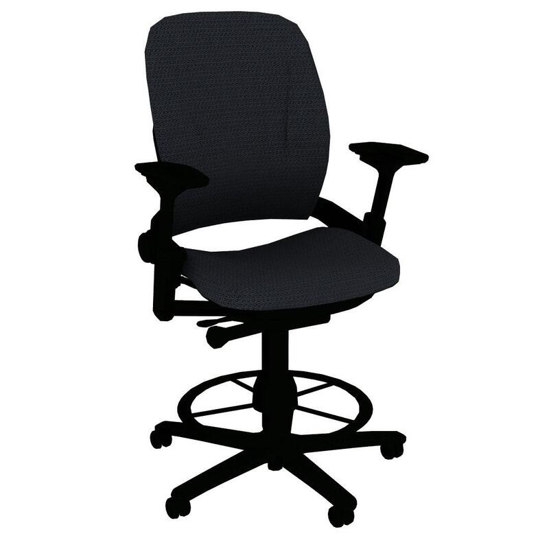 Leap; Stool, Upholstered, Adjustable seat depth - Image 1