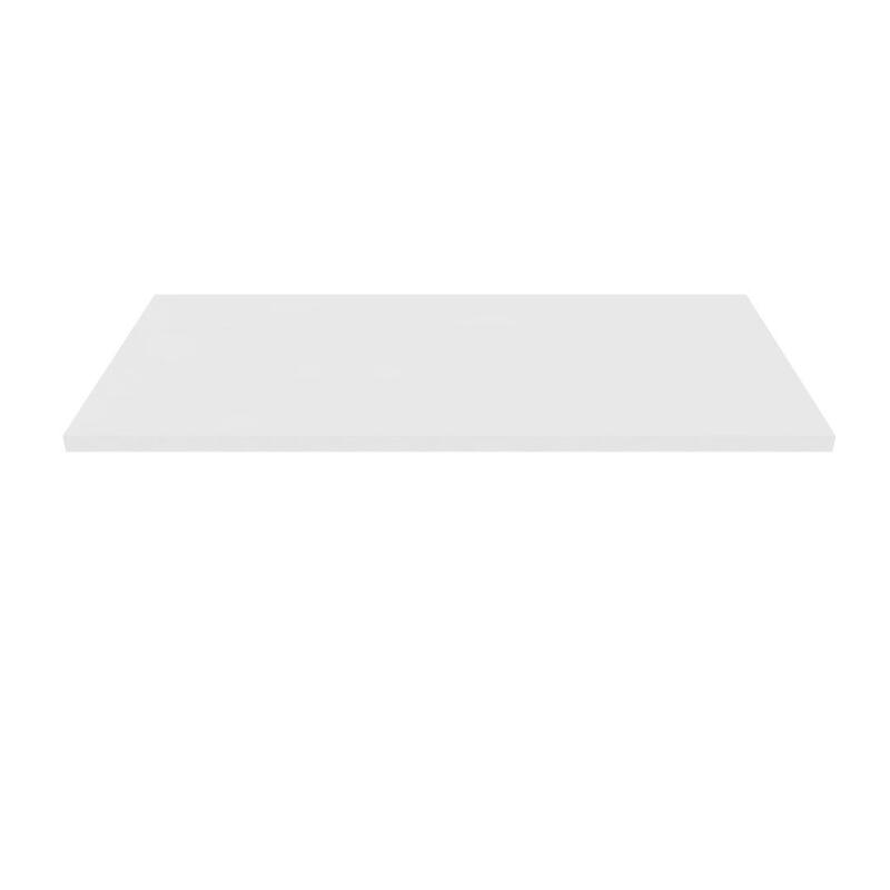 Worksurface-Straight, Plastic edge, Laminate, 1/2 cord drop, 23 1/2D x 48W - Image 1
