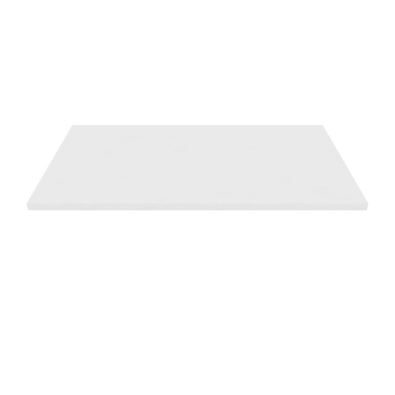 Worksurface-Straight, Plastic edge, Laminate, 1/2 cord drop, 29 1/2D x 48W - Image 1