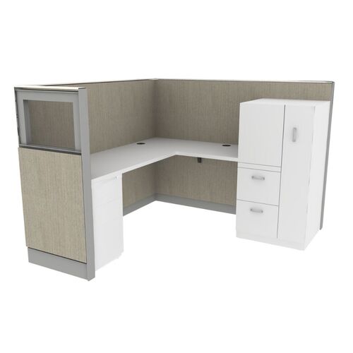 Pre-Owned Ethospace Workstation (6'D x 6'W x 54"H) - Image 1