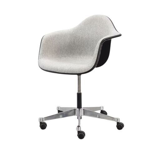 Eames Molded Upholstered Arm Chair with Task Base - Image 1