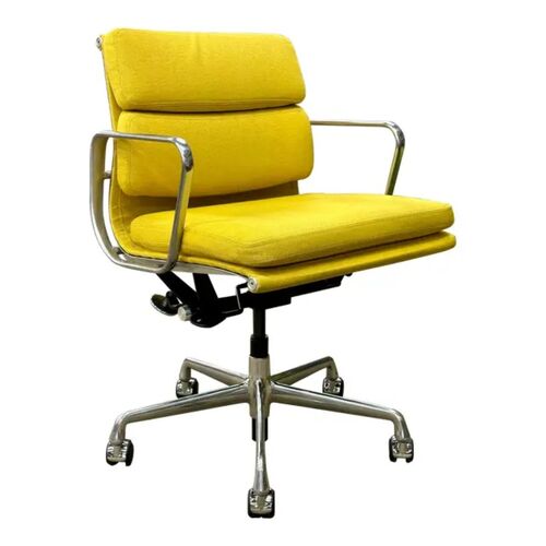 Eames Soft Pad, Management Height Chair (Lumine/Chrome) - Image 1