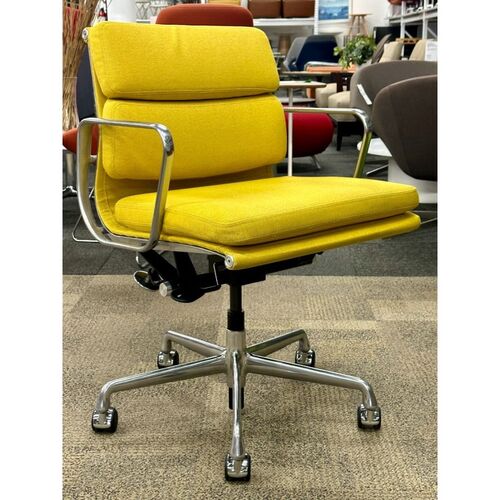 Eames Soft Pad, Management Height Chair (Lumine/Chrome) - Thumbnail 2