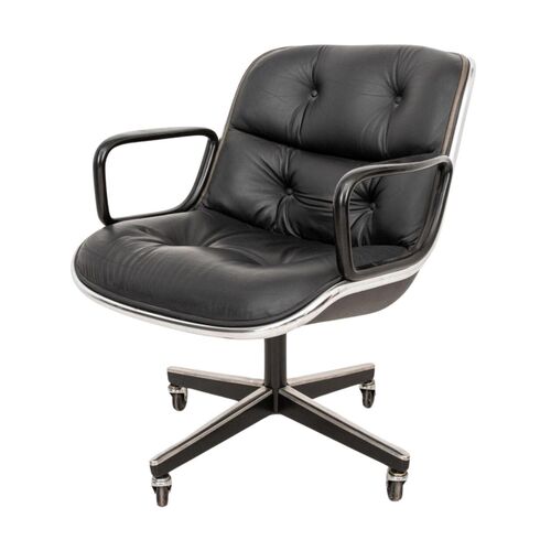Pollock Executive Chair (Black/Chrome) - Image 1