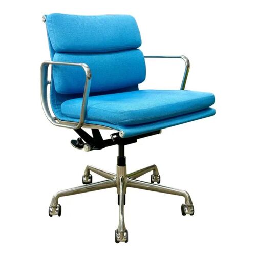 Eames Soft Pad, Management Height Chair (Satsuma/Chrome) - Image 1