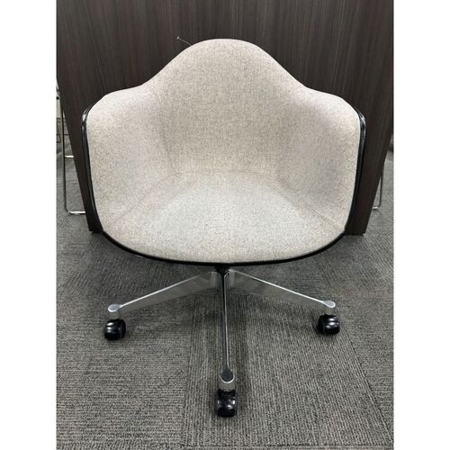 Eames Molded Upholstered Arm Chair with Task Base - Thumbnail 3