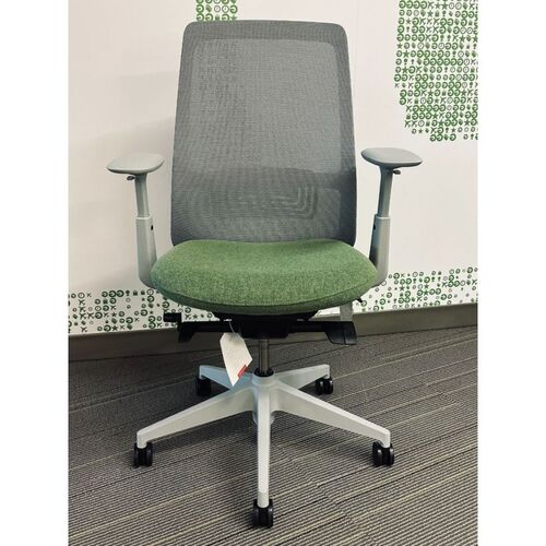 Soji Task Chair (Green/Platinum) - Thumbnail 3