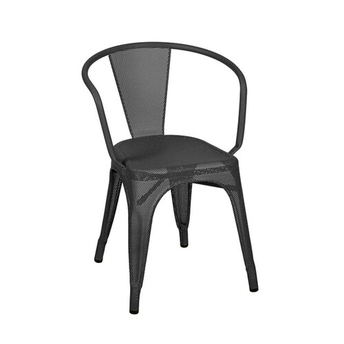 A56 Arm Chair Perforated Outdoor Painted - Image 1