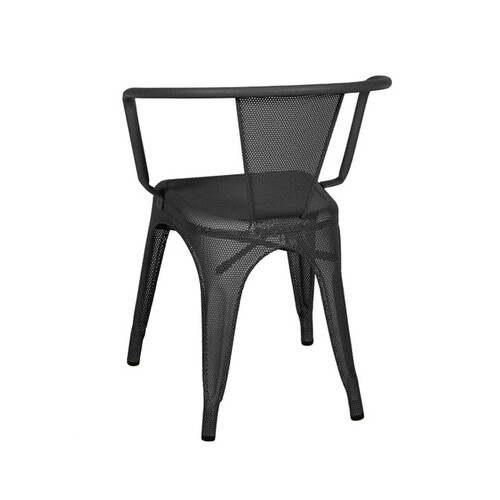 A56 Arm Chair Perforated Outdoor Painted - Thumbnail 2