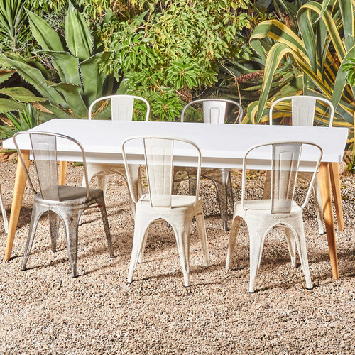 A Chair Perforated Outdoor Painted - Thumbnail 2